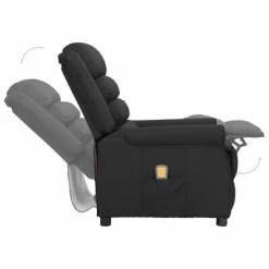 VidaXL Fauteuil de massage inclinable Noir Similicuir -Fauteuils électriques Soldes image 5 338829