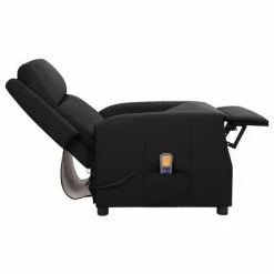 VidaXL Fauteuil de massage inclinable Noir Similicuir -Fauteuils électriques Soldes image 5 338843