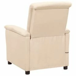 VidaXL Fauteuil de massage inclinable Crème Tissu -Fauteuils électriques Soldes image 5 338915