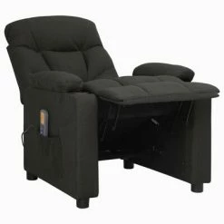 VidaXL Fauteuil de massage inclinable Noir Tissu -Fauteuils électriques Soldes image 5 339094