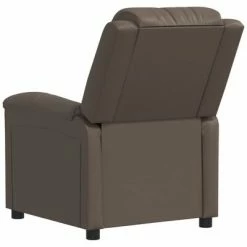 VidaXL Fauteuil de massage inclinable Gris Similicuir -Fauteuils électriques Soldes image 5 342373
