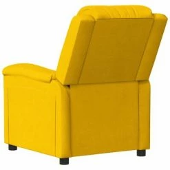 VidaXL Fauteuil de massage inclinable Jaune Velours 10 VidaXL Fauteuil de massage inclinable Jaune Velours -Fauteuils électriques Soldes image 5 342395