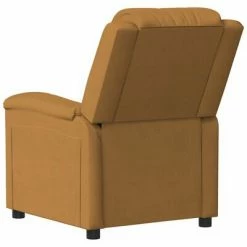 VidaXL Fauteuil de massage inclinable Marron Velours -Fauteuils électriques Soldes image 5 342396