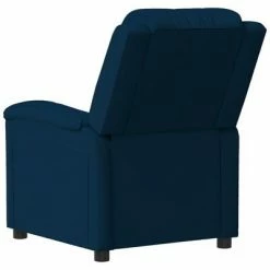 VidaXL Fauteuil de massage inclinable Bleu Velours -Fauteuils électriques Soldes image 5 342398