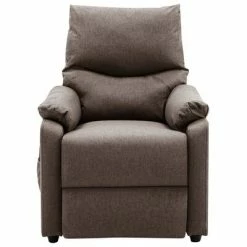 VidaXL Fauteuil de massage inclinable Taupe Tissu -Fauteuils électriques Soldes image 5 342466