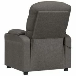 VidaXL Fauteuil de massage inclinable Gris foncé Tissu 10 VidaXL Fauteuil de massage inclinable Gris foncé Tissu -Fauteuils électriques Soldes image 5 348083