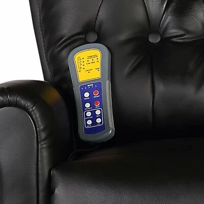 VidaXL Fauteuil de massage Noir Similicuir 6 VidaXL Fauteuil de massage Noir Similicuir – Image 6