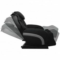 VidaXL Fauteuil de massage Noir Similicuir -Fauteuils électriques Soldes image 6 244300