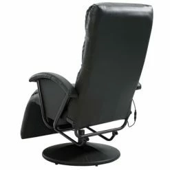 VidaXL Fauteuil de massage TV Noir Similicuir -Fauteuils électriques Soldes image 6 248481