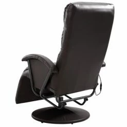 VidaXL Fauteuil de massage TV Marron Similicuir -Fauteuils électriques Soldes image 6 248483