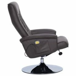 VidaXL Fauteuil de massage avec repose-pied Gris Similicuir 11 VidaXL Fauteuil de massage avec repose-pied Gris Similicuir -Fauteuils électriques Soldes image 6 248494