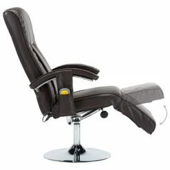 VidaXL Fauteuil de massage Marron Similicuir -Fauteuils électriques Soldes image 6 248594