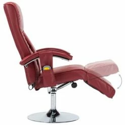 VidaXL Fauteuil de massage Rouge bordeaux Similicuir -Fauteuils électriques Soldes image 6 248595