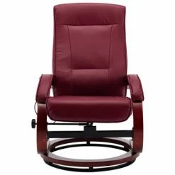 VidaXL Fauteuil de massage avec repose-pieds Rouge bordeaux Similicuir -Fauteuils électriques Soldes image 6 248605