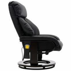 VidaXL Fauteuil de massage TV Noir Similicuir -Fauteuils électriques Soldes image 6 248679