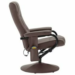 VidaXL Fauteuil de massage avec repose-pied Marron Similicuir 11 VidaXL Fauteuil de massage avec repose-pied Marron Similicuir -Fauteuils électriques Soldes image 6 249304