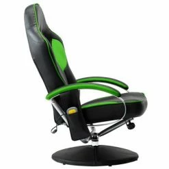 VidaXL Fauteuil de massage avec repose-pied Vert Similicuir 11 VidaXL Fauteuil de massage avec repose-pied Vert Similicuir -Fauteuils électriques Soldes image 6 249330