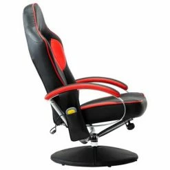 VidaXL Fauteuil de massage avec repose-pied Rouge Similicuir 11 VidaXL Fauteuil de massage avec repose-pied Rouge Similicuir -Fauteuils électriques Soldes image 6 249331