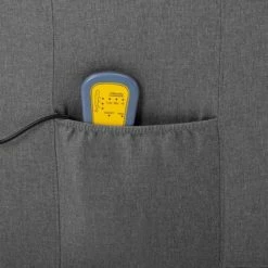 VidaXL Fauteuil de massage Gris clair Tissu -Fauteuils électriques Soldes image 6 289672