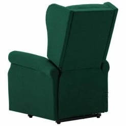 VidaXL Fauteuil de massage inclinable Vert Tissu 11 VidaXL Fauteuil de massage inclinable Vert Tissu -Fauteuils électriques Soldes image 6 289746