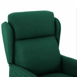 VidaXL Fauteuil inclinable de massage Vert foncé Tissu -Fauteuils électriques Soldes image 6 289792