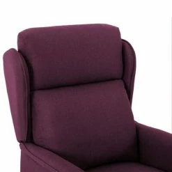 VidaXL Fauteuil inclinable de massage Violet Tissu -Fauteuils électriques Soldes image 6 289793