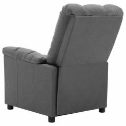 VidaXL Fauteuil inclinable de massage Gris clair Tissu -Fauteuils électriques Soldes image 6 289806