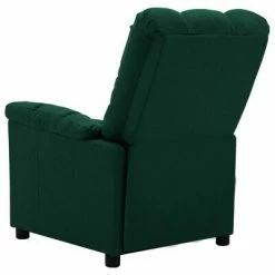 VidaXL Fauteuil inclinable de massage Vert foncé Tissu -Fauteuils électriques Soldes image 6 289812