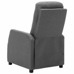 VidaXL Fauteuil inclinable de massage Gris clair Tissu -Fauteuils électriques Soldes image 6 289826