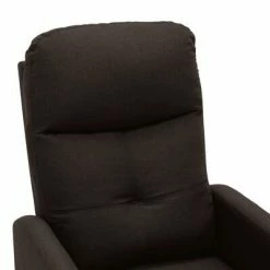 VidaXL Fauteuil inclinable de massage Marron foncé Tissu -Fauteuils électriques Soldes image 6 289831