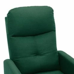 VidaXL Fauteuil inclinable de massage Vert foncé Tissu -Fauteuils électriques Soldes image 6 289832