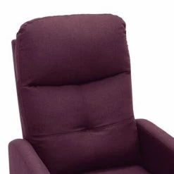 VidaXL Fauteuil inclinable de massage Violet Tissu -Fauteuils électriques Soldes image 6 289833