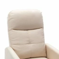 VidaXL Fauteuil inclinable de massage Crème Tissu -Fauteuils électriques Soldes image 6 289835