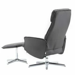 VidaXL Fauteuil de massage avec repose-pied Gris clair et noir Tissu -Fauteuils électriques Soldes image 6 289852