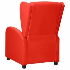 VidaXL Fauteuil inclinable releveur de massage Rouge Similicuir -Fauteuils électriques Soldes image 6 3098255