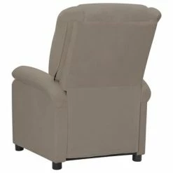 VidaXL Fauteuil de massage inclinable électrique Gris clair Velours -Fauteuils électriques Soldes image 6 3098404