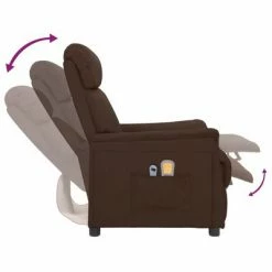 VidaXL Fauteuil de massage inclinable électrique Marron Similicuir 11 VidaXL Fauteuil de massage inclinable électrique Marron Similicuir -Fauteuils électriques Soldes image 6 3098500