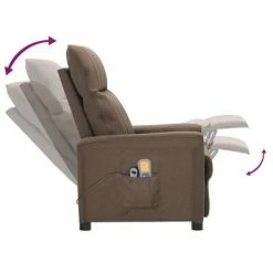 VidaXL Fauteuil électrique de massage Taupe Tissu 11 VidaXL Fauteuil électrique de massage Taupe Tissu -Fauteuils électriques Soldes image 6 3098897
