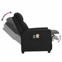VidaXL Fauteuil électrique de massage Noir Tissu 11 VidaXL Fauteuil électrique de massage Noir Tissu -Fauteuils électriques Soldes image 6 3098915
