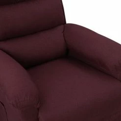 VidaXL Fauteuil électrique de massage Violet Tissu -Fauteuils électriques Soldes image 6 3098982