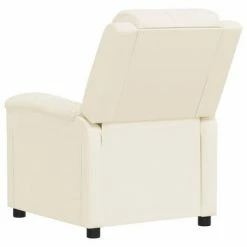 VidaXL Fauteuil électrique de massage Crème Similicuir -Fauteuils électriques Soldes image 6 3098995