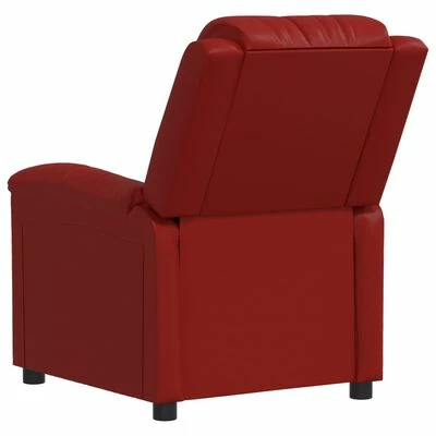 VidaXL Fauteuil électrique de massage Rouge bordeaux Similicuir 6 VidaXL Fauteuil électrique de massage Rouge bordeaux Similicuir – Image 6