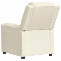 VidaXL Fauteuil électrique de massage Crème Velours -Fauteuils électriques Soldes image 6 3099021