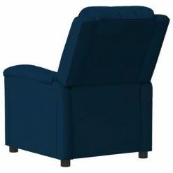 VidaXL Fauteuil électrique de massage Bleu Velours -Fauteuils électriques Soldes image 6 3099022