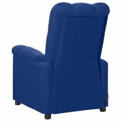 VidaXL Fauteuil de massage inclinable électrique Bleu Tissu -Fauteuils électriques Soldes image 6 3100338