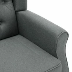 VidaXL Fauteuil de massage avec repose-pied Gris clair Tissu -Fauteuils électriques Soldes image 6 320161