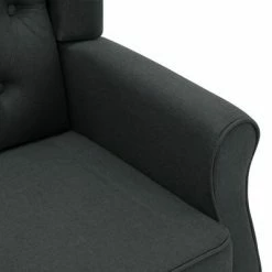 VidaXL Fauteuil de massage avec repose-pied Gris foncé Tissu -Fauteuils électriques Soldes image 6 320162