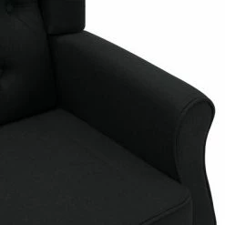 VidaXL Fauteuil de massage avec repose-pied Noir Tissu -Fauteuils électriques Soldes image 6 320163