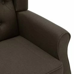 VidaXL Fauteuil de massage avec repose-pied Marron Tissu -Fauteuils électriques Soldes image 6 320165