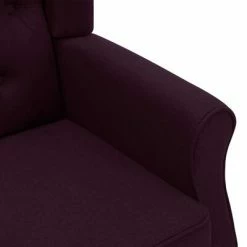 VidaXL Fauteuil de massage avec repose-pied Violet Tissu -Fauteuils électriques Soldes image 6 320168